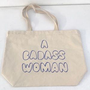Clare V Badass Woman Tote Bag